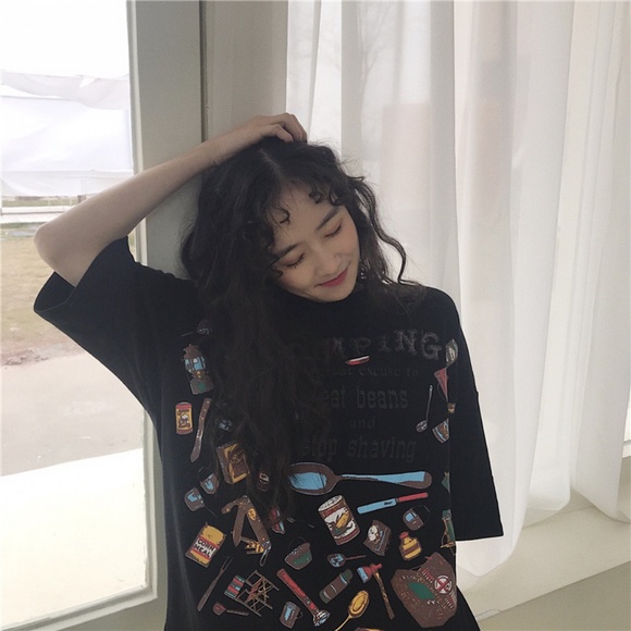 Oversize Short Sleeve Girls Tee - Picture 6 of 8